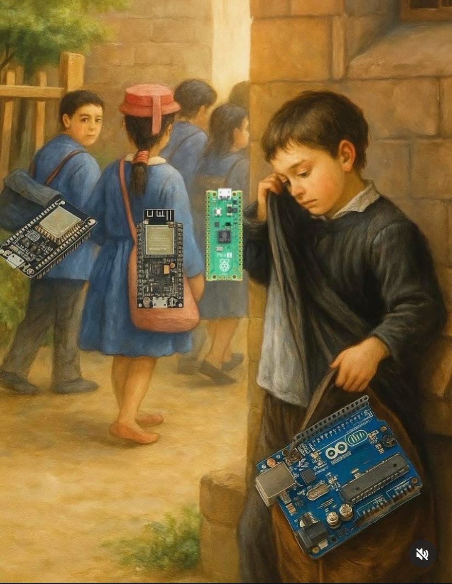 oprydai's tweet image. we all started with you, arduino. blinking LEDs, messing up wires, burning boards, debugging for hours just to see “hello world” light up.
you taught us the basics. you gave us the confidence to call ourselves builders.
and then, like every good teacher, you let us go.
we…