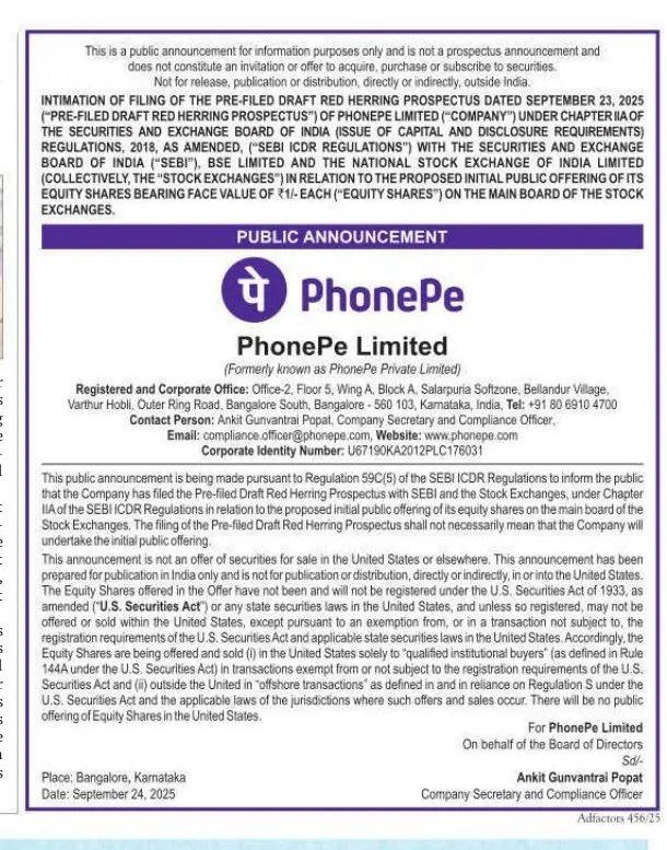 PhonePe Limited Files DRHP via Confidential Route For ~12,000 Crore IPO