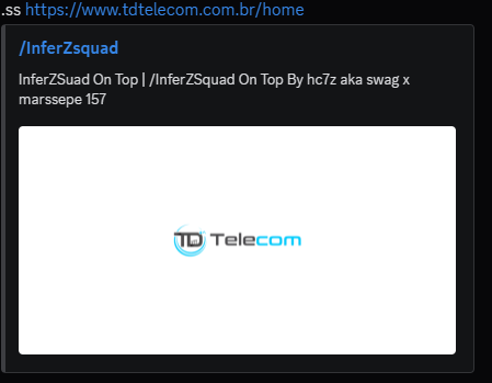 swag_ifz's tweet photo. a few months ago we managed to access the website of a brazilian internet provider (TD Telecom) and we managed to deface the website and obtain information on all its customers. We managed to obtain numbers, emails, ccs, numbers and addresses. #hacked #defaced #ifz #br #brasil https://t.co/N2Xx9EnYAH