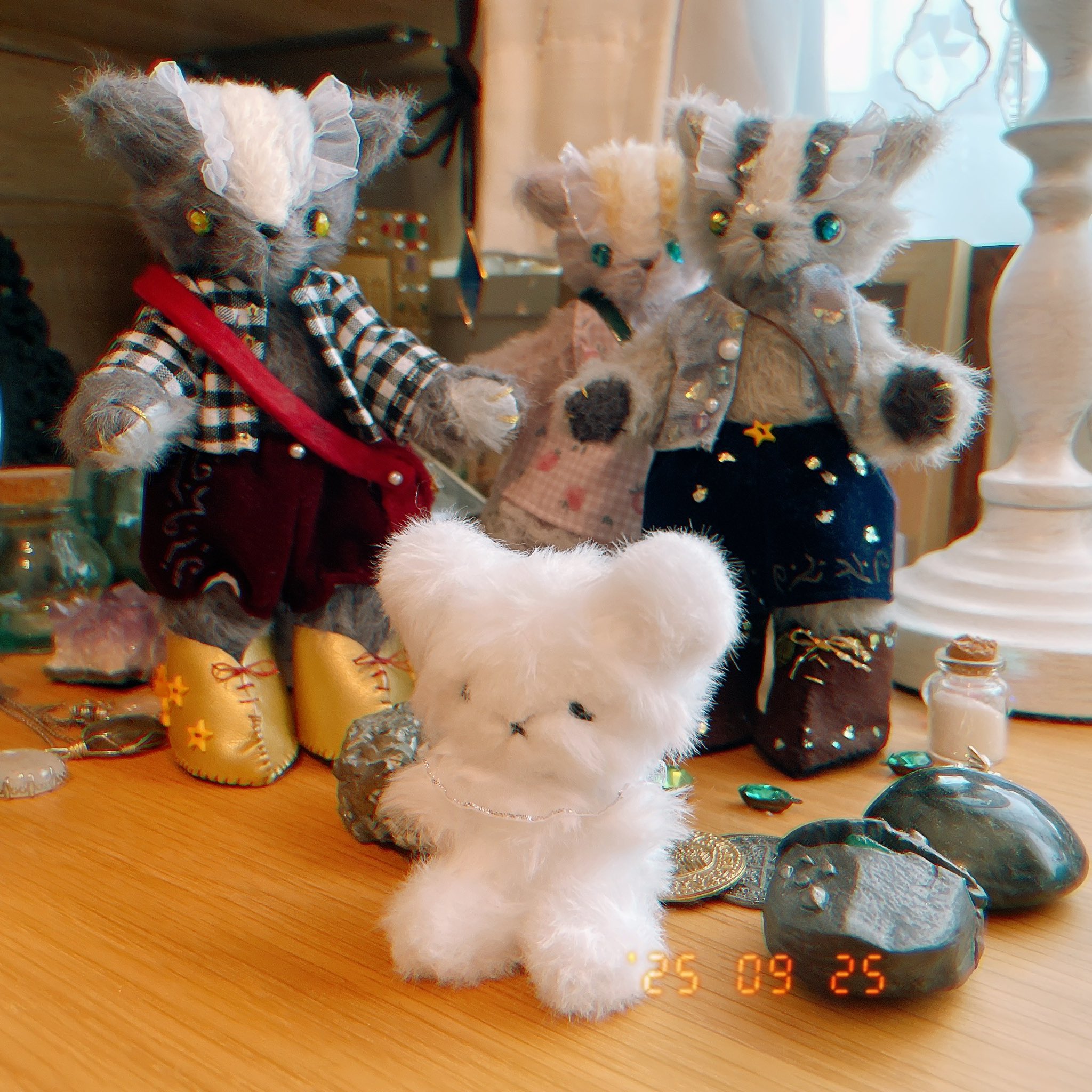 いとわたあめ様作品　3点セット　ぬいぐるみ 楽天市場】小さい ぬいぐるみ ゆめみうし わたあめ うみうし