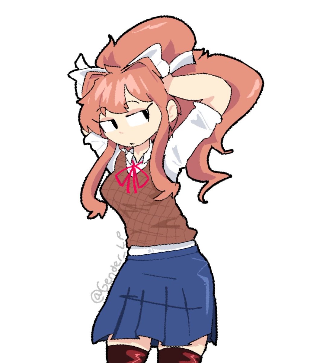 #ddlc #DokiDokiLiteratureClub #DDLCfanart #ddlcanniversary #Monika sorrry im laate...