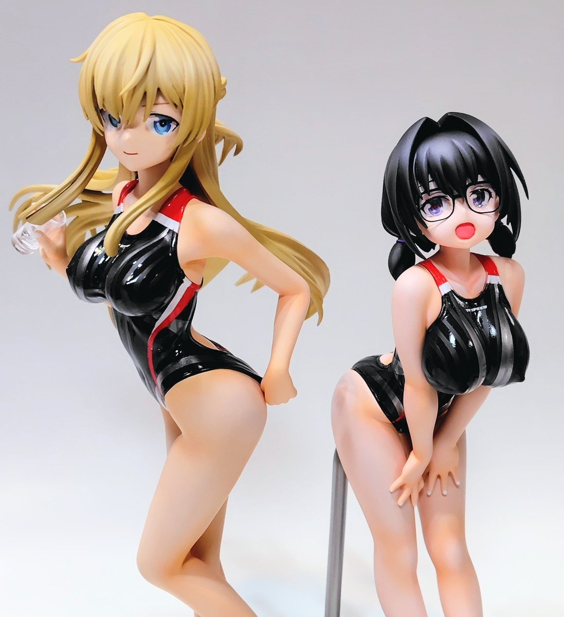 kotetu003's tweet image. 昼宣伝！
郷湾競泳水着のハニートラっぷ
完成してました。
駒添 絵伝はびけっと·ふぇんす!様(@1W7WQn6r94sDMk7)のガレージキットを
米良渕 花浪は絵伝に合わせてオリジナルで作製してみました
28日、有明の #みんトラ28 で展示交流卓にて展示する予定です🐯🐝
#アリスギア