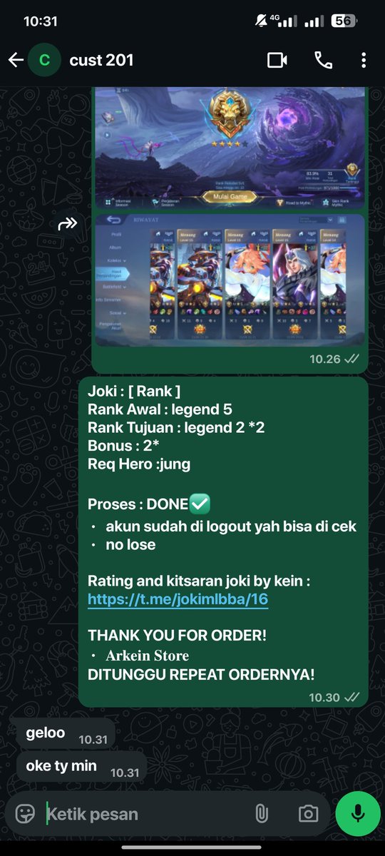 #210 done joki awal season full ws
joki/jokgen wa dibio 
#zonauangᅠ #zonajajan️️ #jokiml