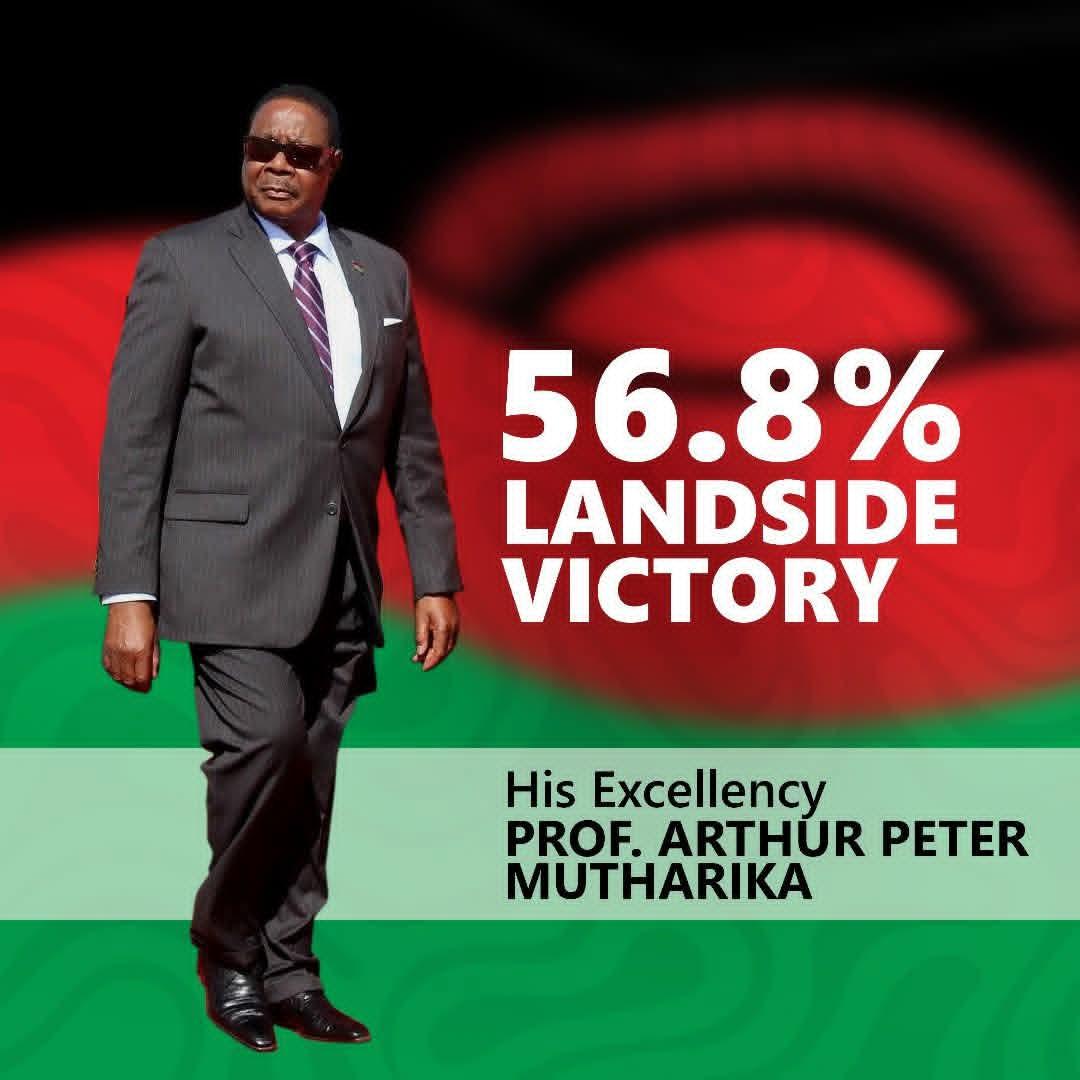 Congratulations,<a href="/ProfMutharika/">Peter Mutharika</a> , Malawi's president-elect 2025