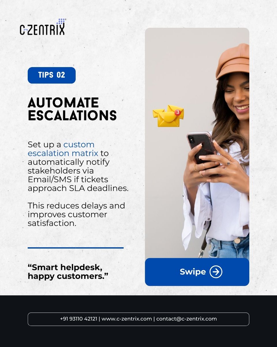 czentrix's tweet image. Boost your support game with C-Zentrix Helpdesk CRM 🚀

Here are 5 tips to streamline ticketing, manage workflows, and delight customers. 💡✨
Discover how 👉 c-zentrix.com

#HelpdeskCRM #CustomerService #CX #Czentrix #SupportSolutions