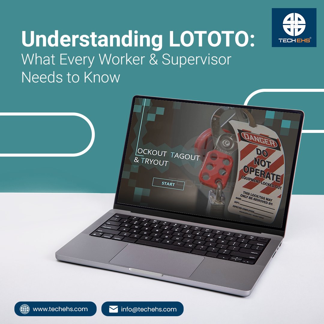 TechEhsSolution's tweet image. LOTOTO isn’t just a checklist it’s lifesaving.
Learn how to isolate energy sources, lock/tag & prevent accidents in just 28 minutes with TECH EHS’s course.
#SafetyTraining #LOTOTO #IndustrialSafety