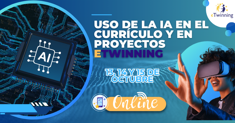 👩‍🏫¿Docente de secundaria o bachiller?
Aprende a integrar #IA y #eTwinning en tus clases y proyectos en este curso online del 13 al 15 de octubre

📌10 plazas para España
📅Inscripción hasta el 25/09

👉Formulario: run.gob.es/btr4efb9