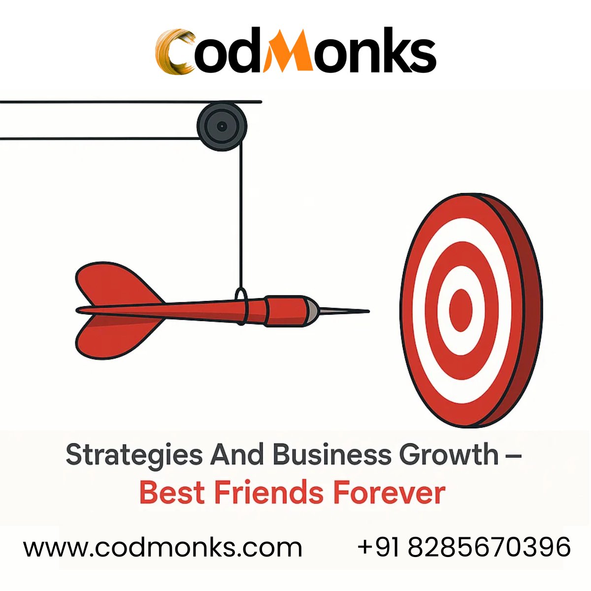codmonksTech's tweet image. Strategies and business growth go hand in hand — like best friends forever. At CodMonks, we help you hit the bullseye every time!
#BusinessGrowth #Strategy #CodMonks #DigitalInnovation #GrowthMindset #TechForBusiness #Entrepreneurship