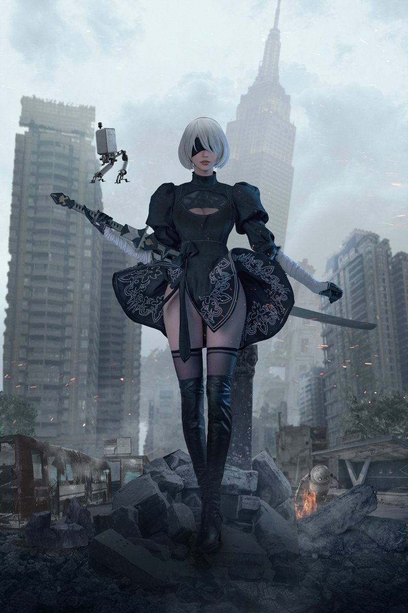 MiccostumesN's tweet photo. 🎃再入荷のお知らせ
🖤ニーア オートマタ 2B ヨルハ二号B型 コスプレ 衣装

【送料無料✨】➕【在庫あり、翌日発送可能‼️】
⏰時間限定：6,399円
コスプレイヤー：猫梨梨vikuli
詳細👉https://t.co/izjrwEjKDO
手に入れるなら今がチャンス‼️

#ニーアオートマタ #2B #2Bcos #ハロウィン #コスプレ #コスプレ衣装 #nyacos
