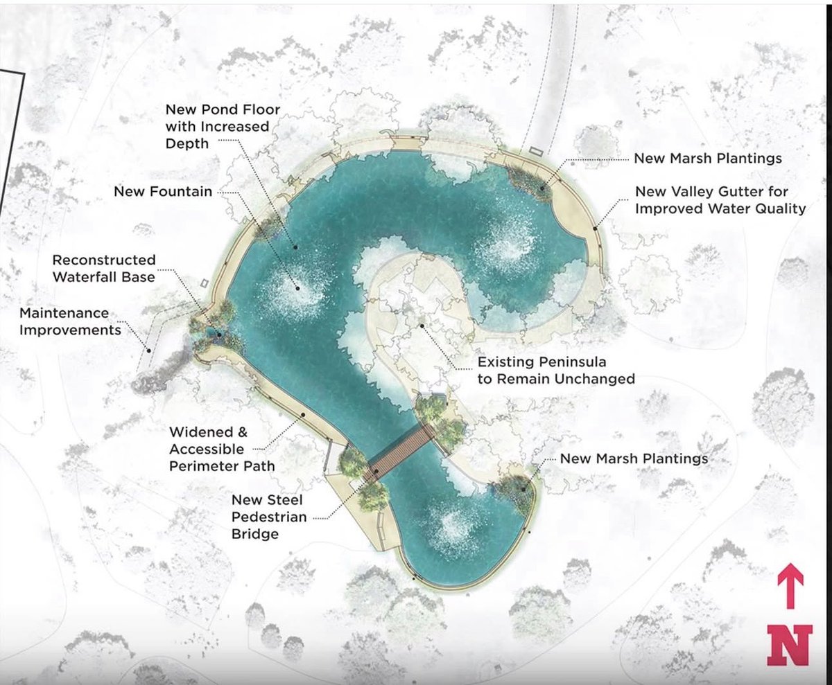 The Duck Pond Revitalization Project, completed in September 2025, replaced aging infrastructure, enhanced water quality, improved safety and accessibility, and reduced maintenance demands. @uofnm #duckpond