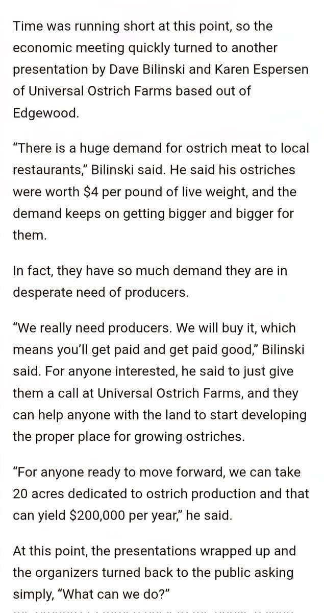 aevlive's tweet image. The ostriches are not pets. The owners built a lucrative industry raising their flock to kill them for food, cosmetics and pet treats, and have for decades. (See info from 2011). They were irresponsible by not reporting avian flu, and are jeopardizing other poultry farms.