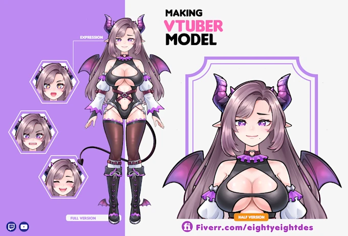 mabasa_tino's tweet photo. 🎭 Get custom-designed Live2D avatars built with personality, perfect for Vtubers and streamers looking for a unique presence.
Eighty Eight — trusted artist.🖌

⭐ 4.7 (127 reviews) | 💲 From $400

Order here: https://t.co/YFBUghIRYF

#live2dart  #FiverrExpert  #animeartist https://t.co/vJ2LuFtBYy