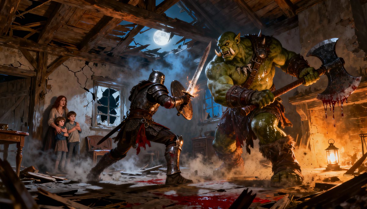 PromptSin's tweet image. Unleash your inner hero—are you ready to face the monstrous challenge? ⚔️🔥 #DungeonCrawler #EpicBattles