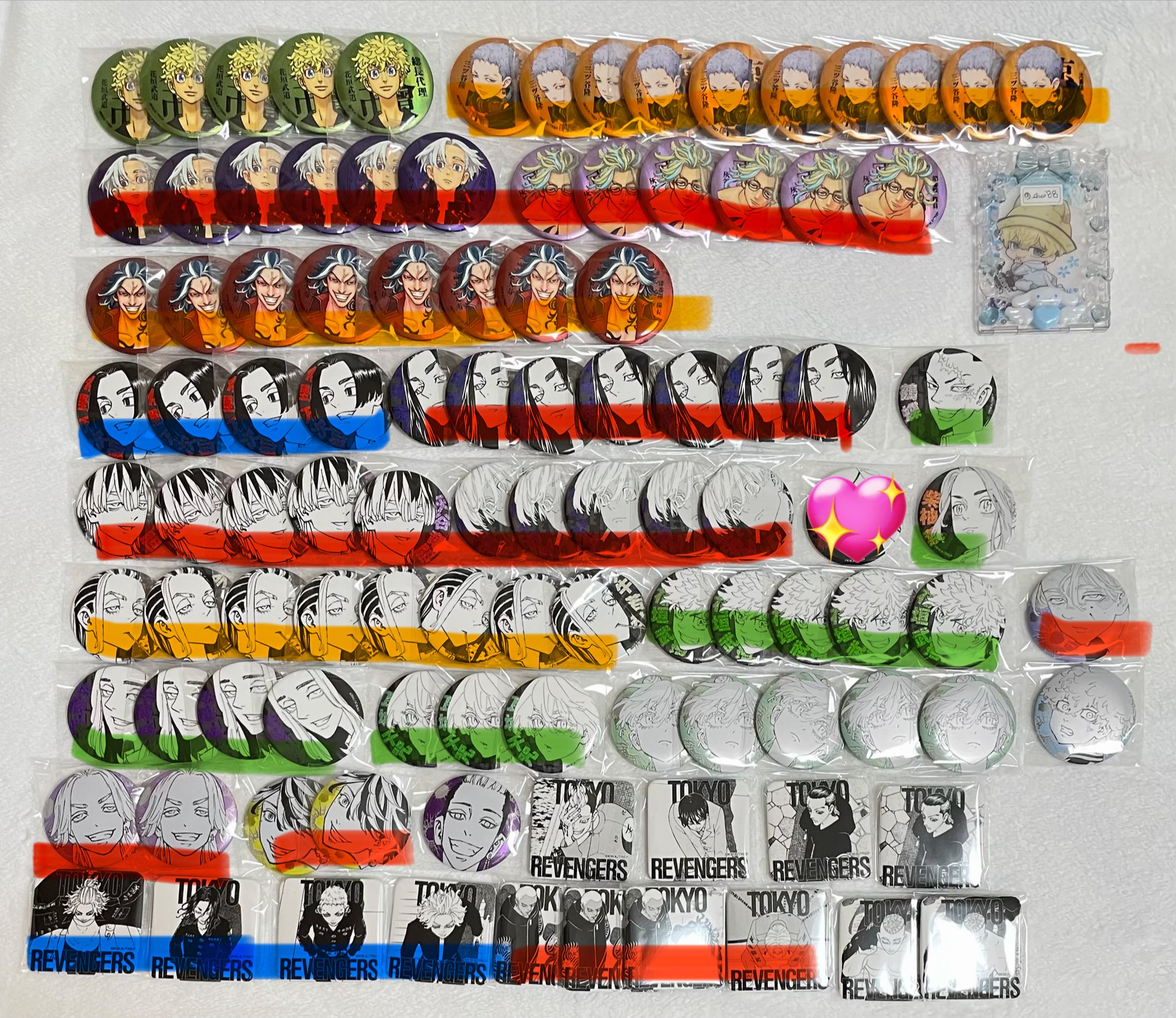 東京リベンジャーズ 新体験展 マットメタリック缶バッジ 千冬×9