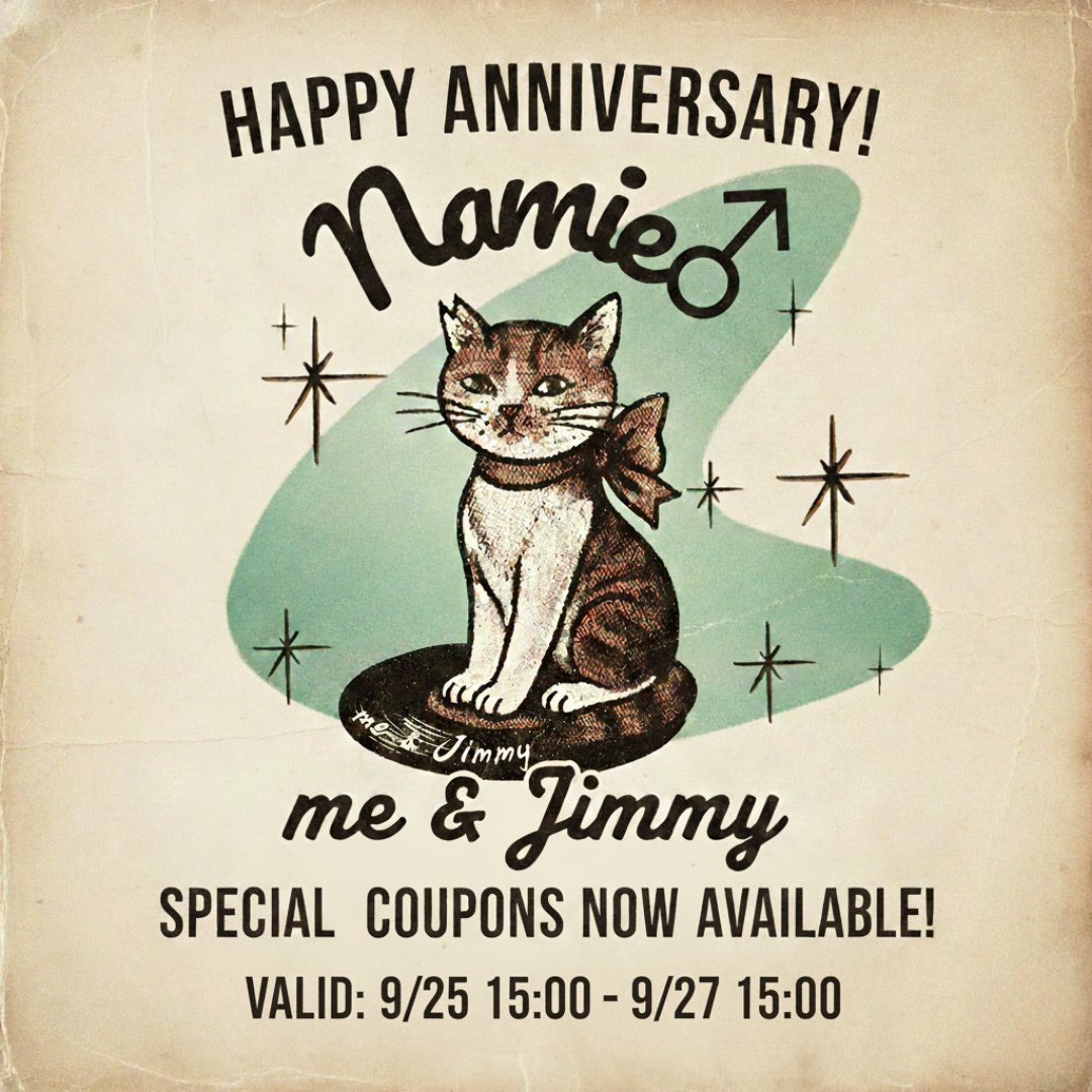 🎉感謝を込めて！me &amp; Jimmy 48h限定ゲリラクーポン💎｜me &amp; Jimmy meandjimmy.thebase.in/blog/2025/09/2… #BASEec <a href="/meandJimmy925/">me and Jimmy アカネ🎭✴︎</a>