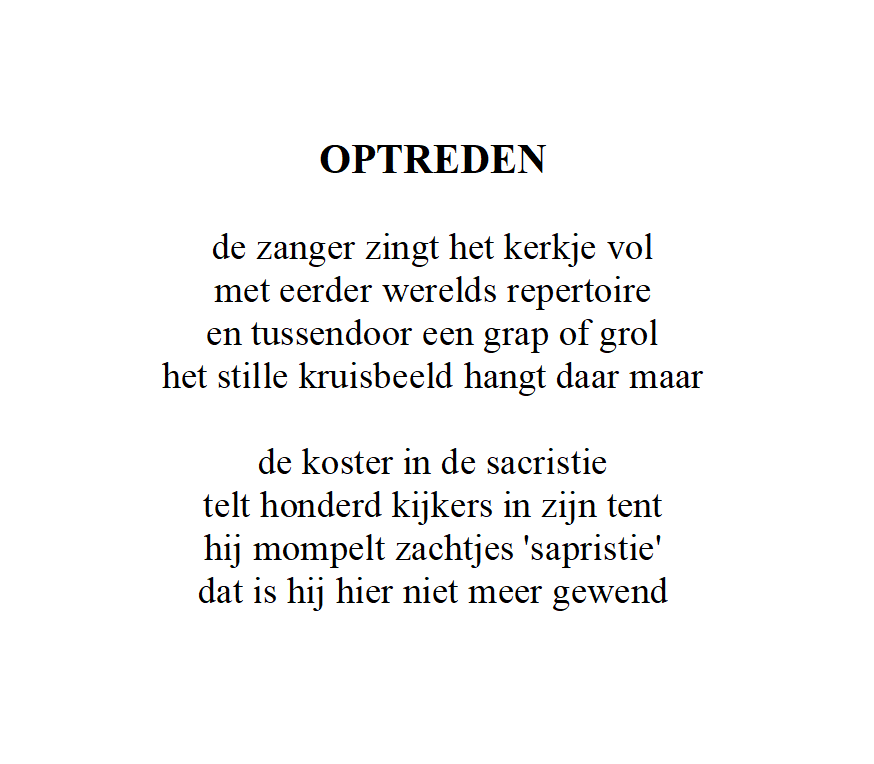 Mijn ouders gaan vanavond in een kerk in Vremde naar een optreden van de Antwerpse volkszanger Ed Kooyman, ooit een collega van mijn moeder.