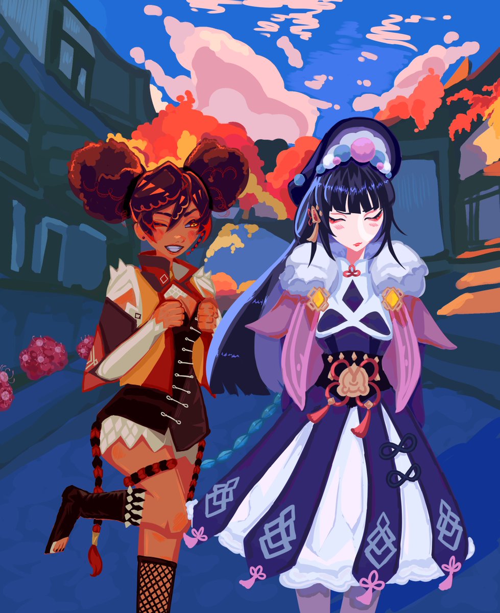 Look ik i take a risk doing the art before i get payment but bro i spent 8 hours on this and it's the best background i've ever done😭😭😭😭😭😭😭😭😭