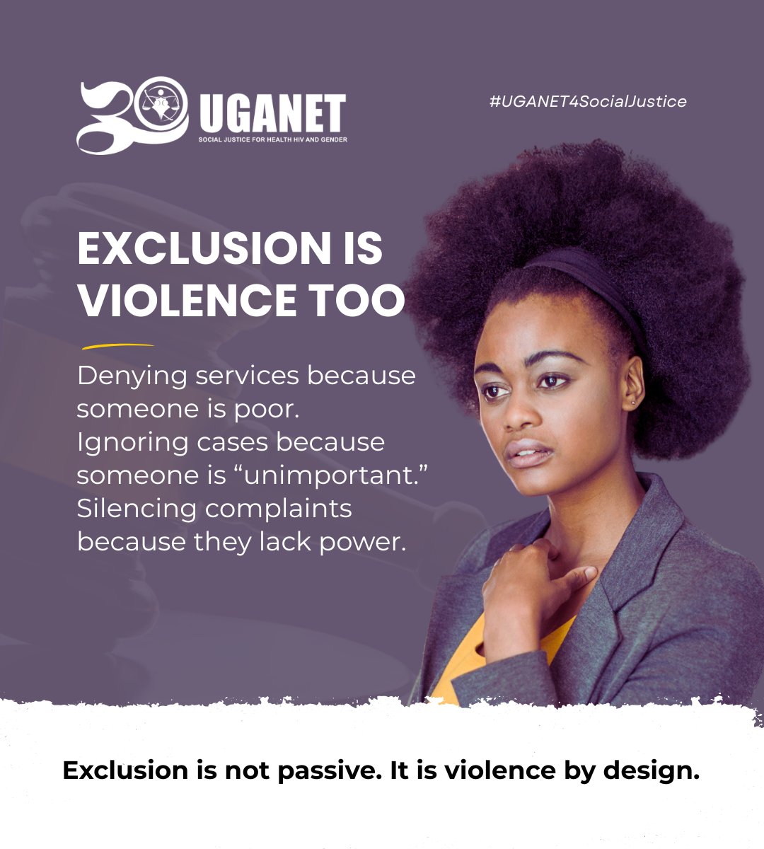 When people are denied services because they are poor,
When cases are ignored because someone is deemed “unimportant,”
When complaints are silenced because the powerless dare to speak, that is violence.

Justice must be for everyone, not only for the privileged.

#JusticeForAll