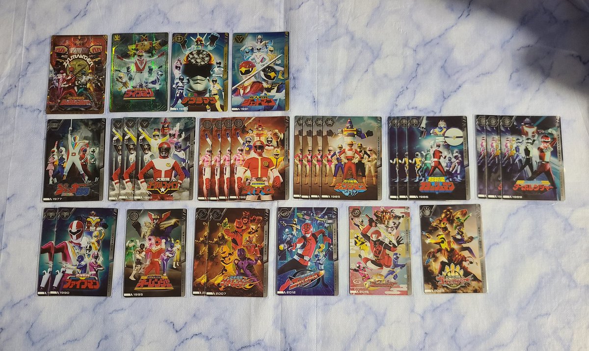 misa__753's tweet photo. 【交換】スーパー戦隊シリーズ 50周年記念カードコレクション イタジャガ

譲￤1枚目

求￤2枚目
メガレンジャー
ダイレンジャー
カーレンジャー
キュウレンジャー

✧郵送交換のみ
✧R以降は買取可能です https://t.co/tcKJb7GyXn