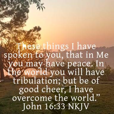 John makes a clear distinction between peace in your soul, and tribulations we can expect on earth. 
Life is easier when the number of your enemies are reduced.