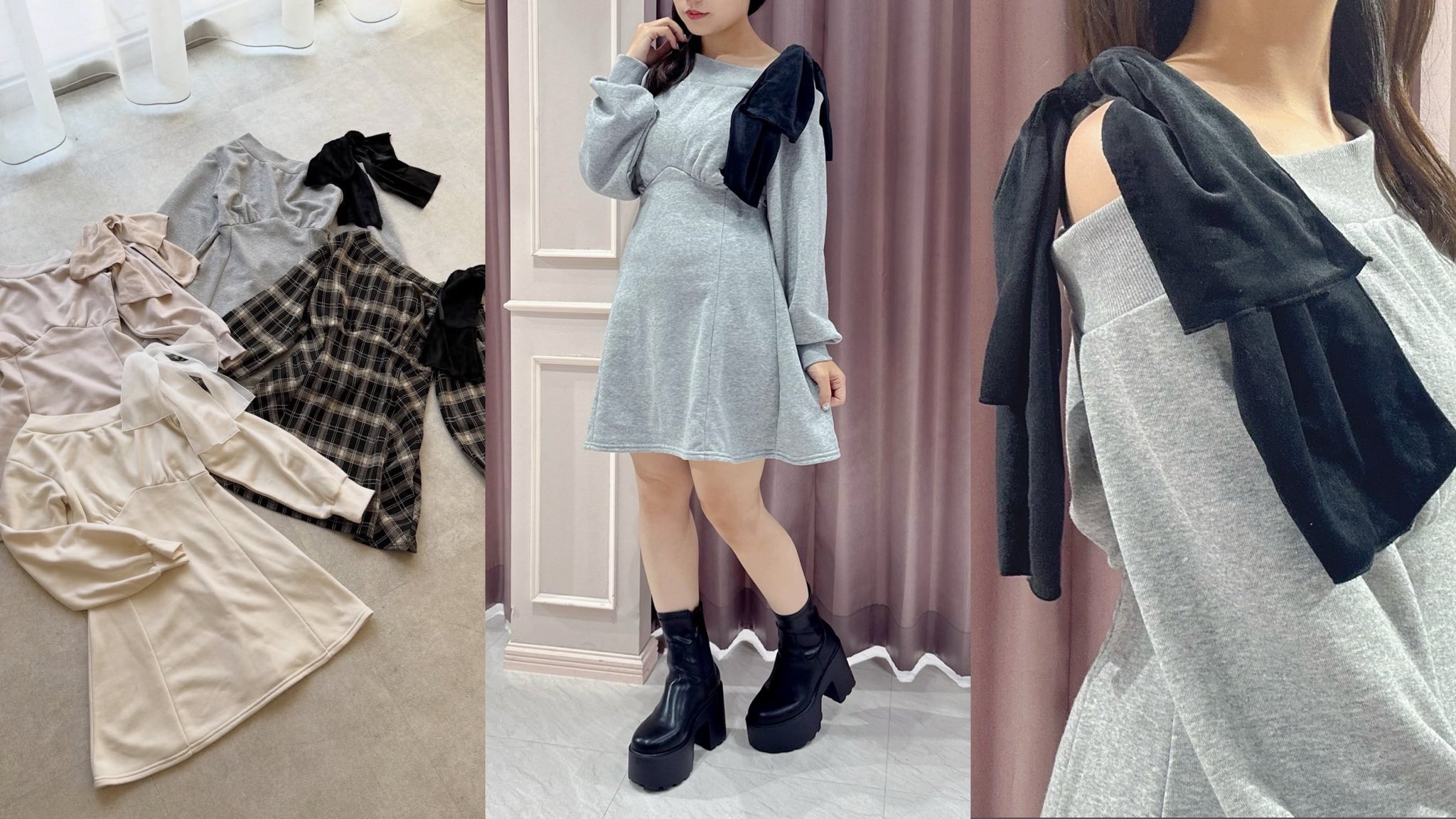 新品タグ付き♡ Anmille バストギャザーリボンOP BECK アンミール バストギャザーリボンOP｜evelyn（エブリン）公式通販サイト