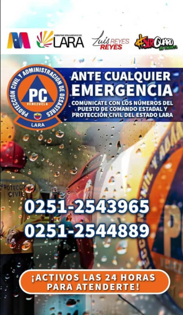 Contactos ante cualquier emergencia #Lara