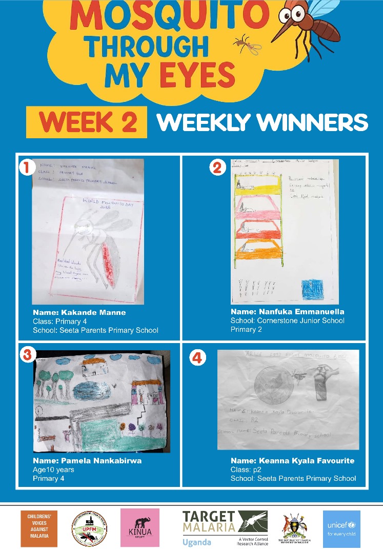 Every child deserves to learn, play, and grow without the threat of malaria. 
That’s why our young artists are speaking out through their drawings. 
<a href="/UNICEFUganda/">UNICEF Uganda</a>
<a href="/MinofHealthUG/">Ministry of Health- Uganda</a>
<a href="/FightingMalaria/">Malaria Consortium</a>
<a href="/Microhaem/">Microhaem Scientific</a>
<a href="/upfm_malaria/">Uganda Parliamentary Forum on Malaria</a>
<a href="/KinuaFoundation/">Kinua Foundation</a>
<a href="/CVAM_Ug/">CVAM Uganda</a>
#MosquitoThroughMyEyes