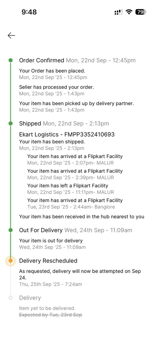 internetbadguy1's tweet photo. @flipkartsupport @Flipkart looking at all the posts about the mess ups and cancellations i guess you'll be cancelling my order as well, its a mess up now i bet the cancellation is gonna happen next. Why do you even do this???  its the 25th and this was supposed to arrive on 22nd. https://t.co/gDaJeQVV5K