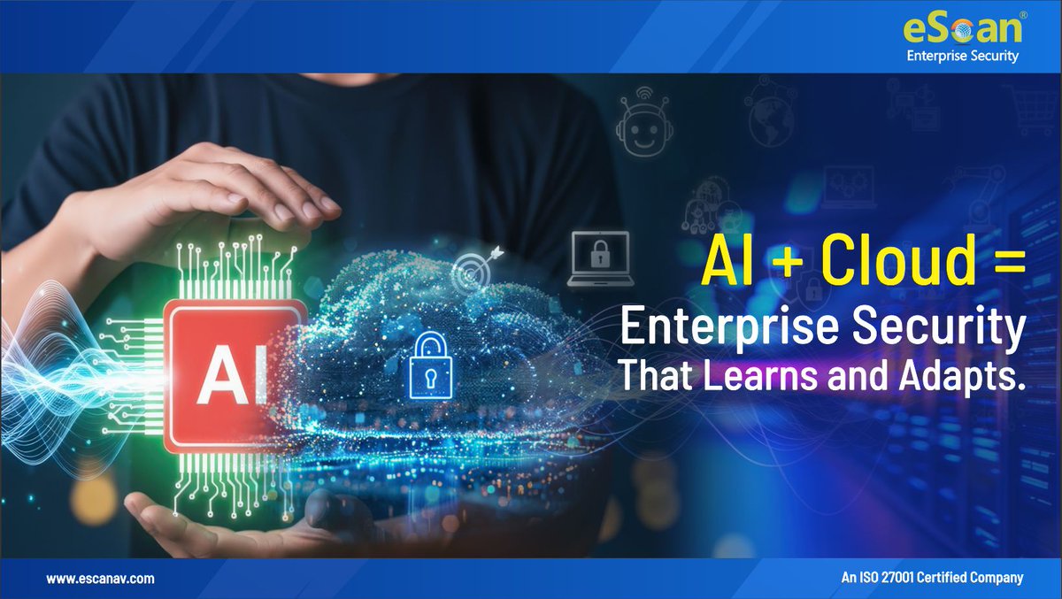 escan_tweet's tweet image. In a world where cyber threats evolve faster than ever, static defenses are no longer enough. Enterprises need security that doesn’t just protect—it learns, adapts, and grows stronger with every challenge.
bit.ly/3ZTIwbP
#CyberSecurity #AI #CloudSecurity #DataProtection