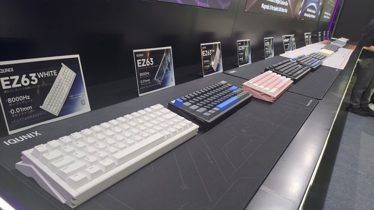 lllsilvialll's tweet image. これだけ IQUNIXのキーボードが見られるのはここだけ！ #IQUNIX #TGS2025