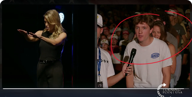 <a href="/EricLDaugh/">Eric Daugherty</a> This guy is a typical Left Liberal who is like a stone wall with ears. 

He doesn't let her finish her sentences. ..  
he isn't listening to what she's saying at all, he's just watching her mouth move so he can jump in to speak and resorts to screaming to make a point. 

His mind