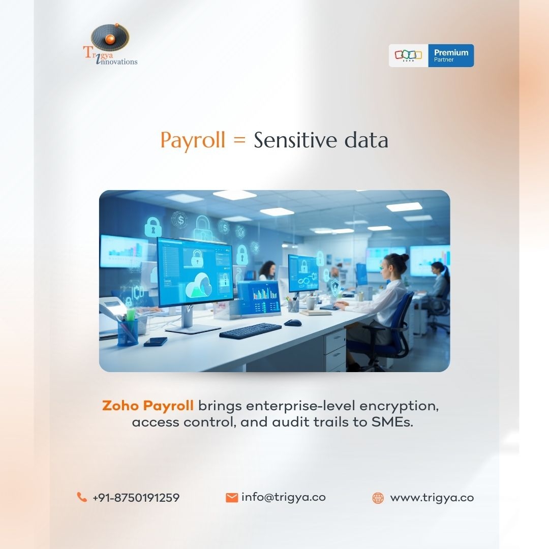trigya_innovate's tweet image. Payroll = Sensitive Data Zoho Payroll ensures encryption, access control & audit trails. Contact Trigya Innovations, your trusted Zoho Partner for setup & support.
🌐 trigya.co | 📧 info@trigya.co
#payrollcompliance #ZohoPayroll #datasecurity #TrigyaInnovations