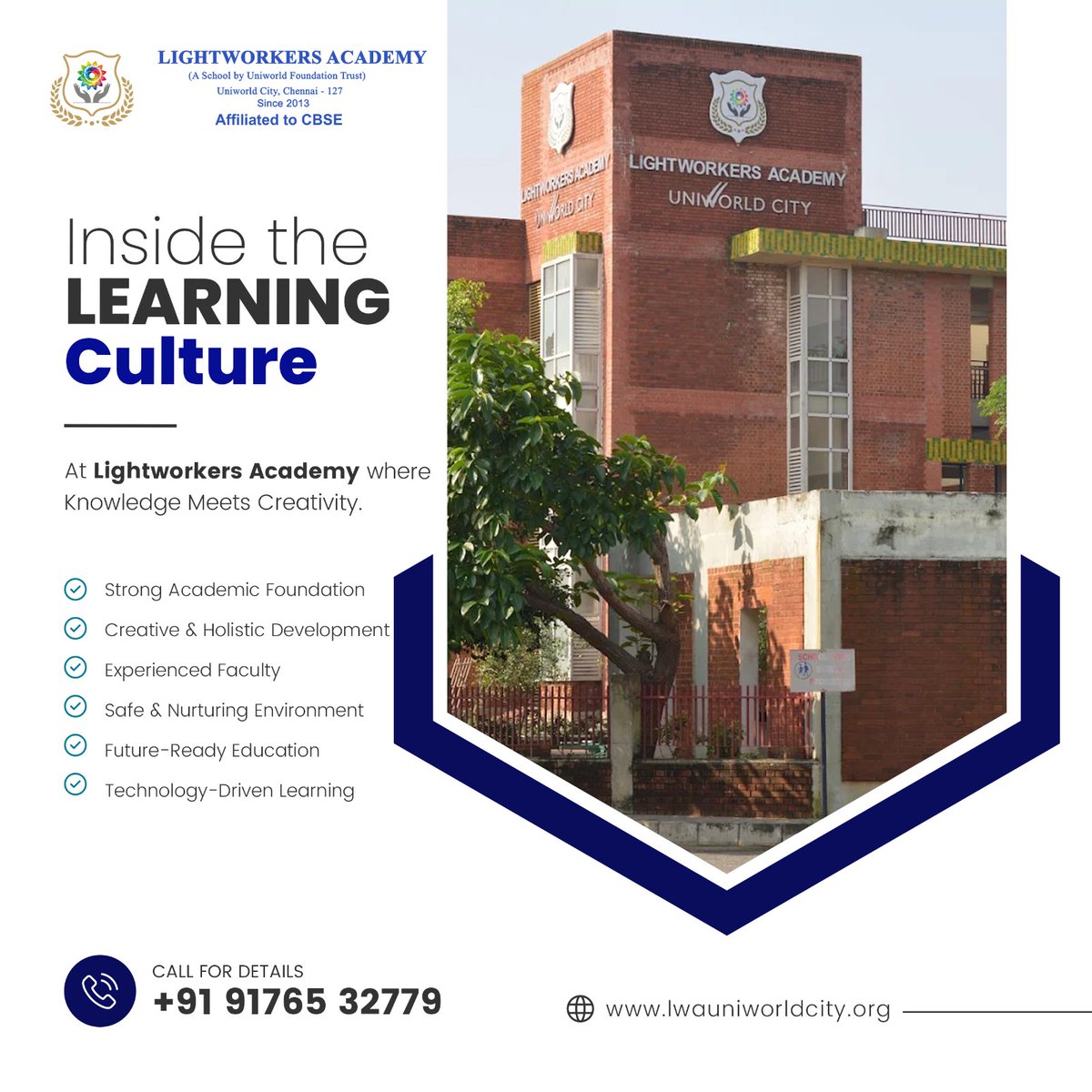 lwaschool's tweet image. 📚✨ Inside the Learning Culture at Lightworkers Academy – where knowledge meets creativity! 🌟

✅ Strong academics
✅ Holistic growth
✅ Future-ready, tech-driven learning

📞 Call: +91 91765 32779
🌐 lwauniworldcity.org

#lightworkersacademy #cbseschool #learningculture