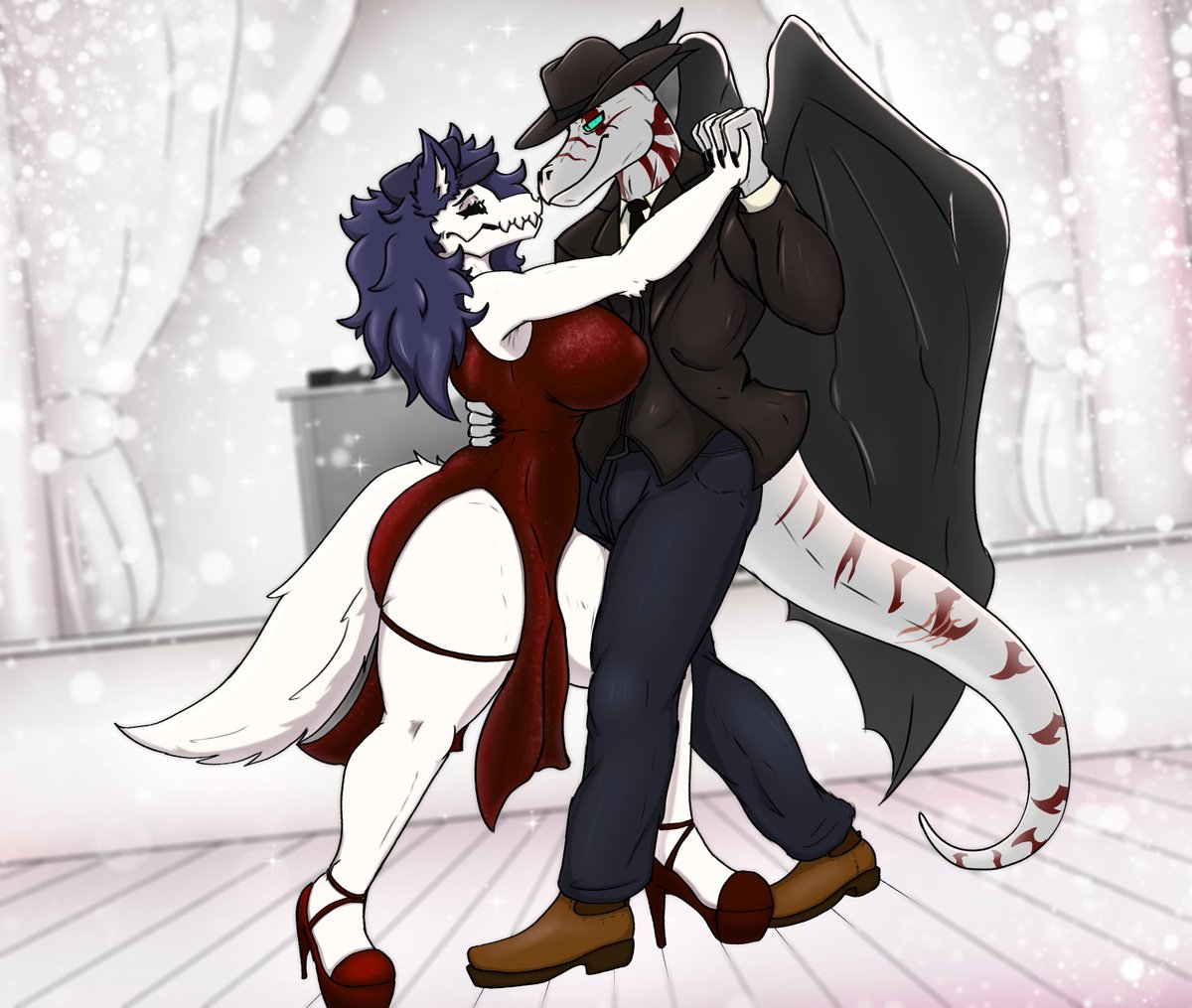 //This was drawn by my brother from another mother <a href="/ZeRetroByte/">🔞ZeRetroByte</a> of <a href="/TianIsoo_/">天狼 🐺💀</a> beautiful OC Jisoo!

"Her appearance was unique, I've never seen anyone like her before. But her voice was beautiful, and those eyes of hers, even the way she moved. She was easy to fluster~"
