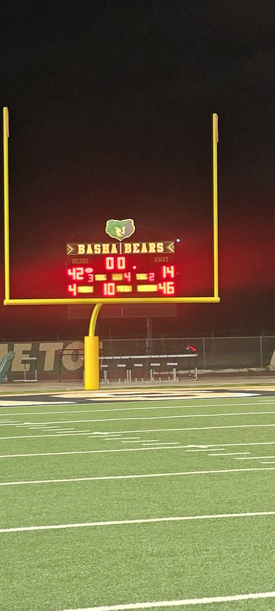 Basha Frosh football with a big second half to beat Queen Creek 42-14.  Played fast and physical! <a href="/bashagridiron/">Basha Gridiron</a> <a href="/bashabearnation/">Basha Bear Nation</a> <a href="/BashaAthletics/">Basha HS Athletics</a> <a href="/MarquesReischl/">Marques Reischl</a>