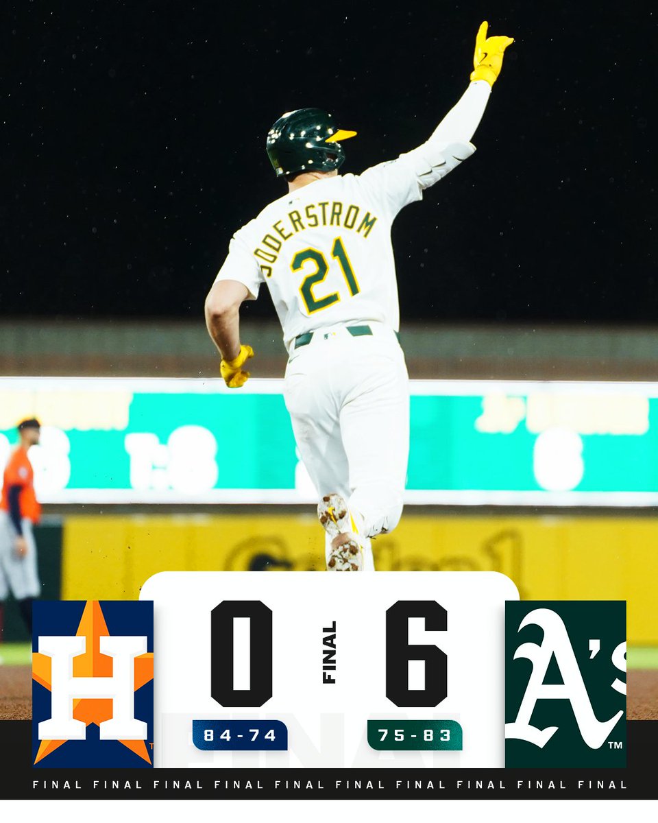 Tyler Soderstrom and Shea Langeliers homer as the @Athletics shut