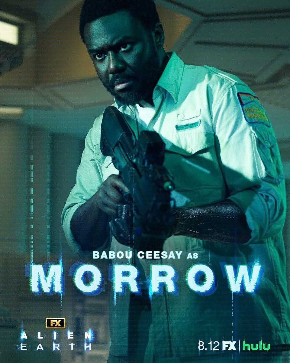 theshahshahid's tweet image. And I had no idea who #BabouCeesay was before #AlienEarth, but he absolutely stole every scene he was in! 

Morrow is by far one of the most interesting new characters. Tortured. Badass. And Ceesay plays him with such layers. Would love to see him return. #Alien #NoahHawley