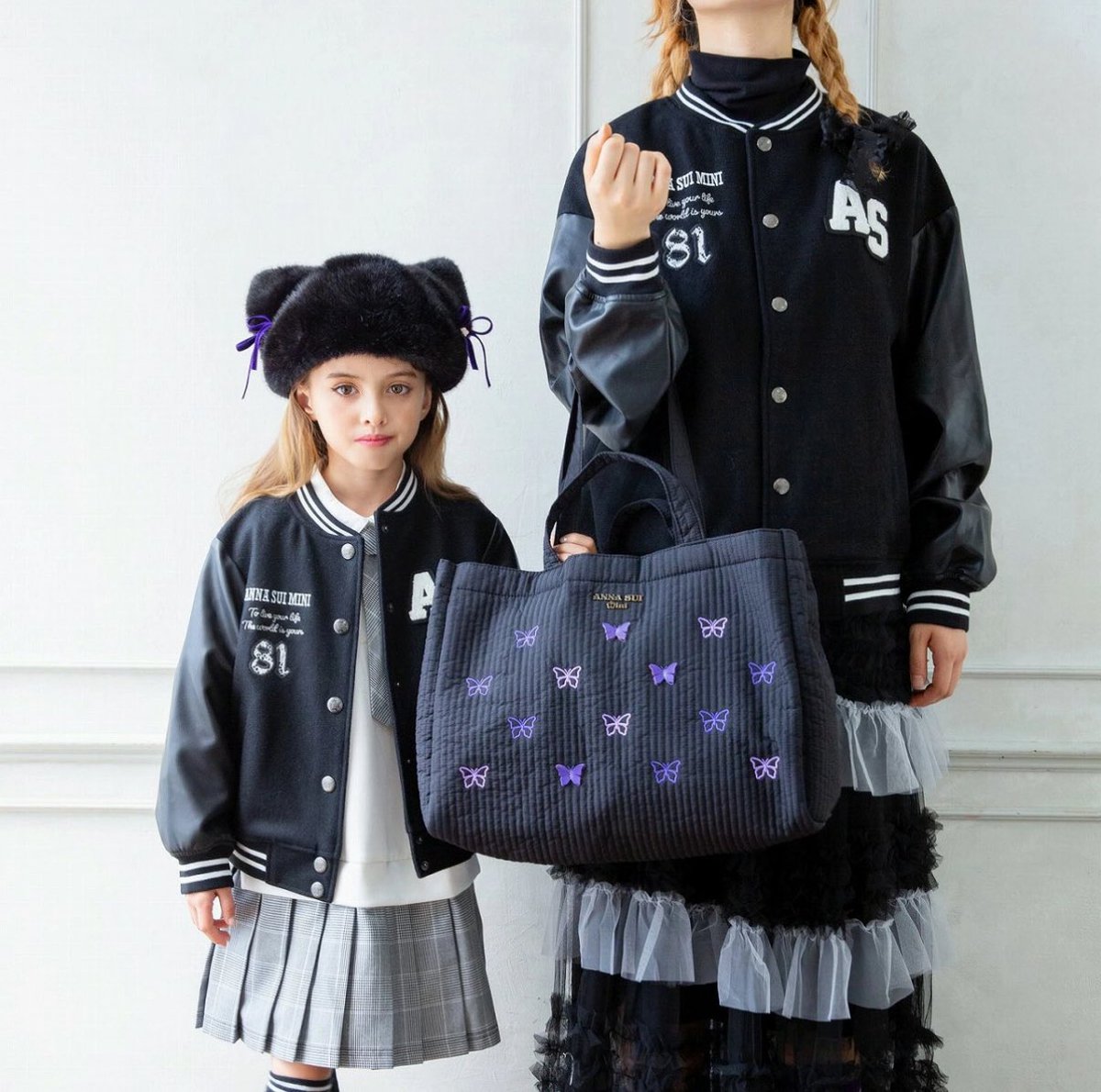 ANNA SUI mini ツイード スカラジャケット ANNA SUI mini ツイード スカラジャケット ANNA SUI mini ツイード