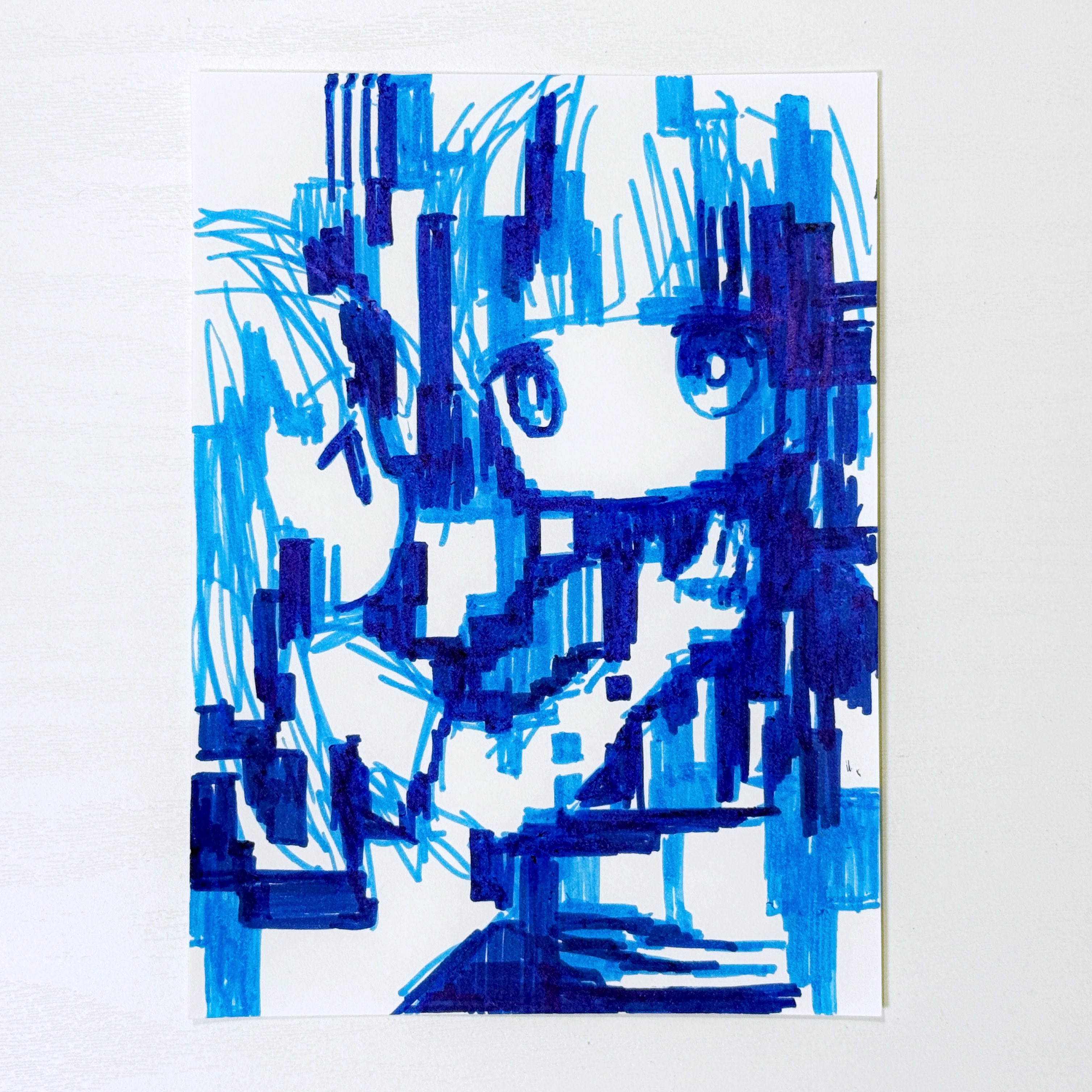 現代アート　サワダ モコ『iconoclasm』アクリル絵具 0118X 現代アートサワダ モコ『iconoclasm』アクリル絵具 0118X