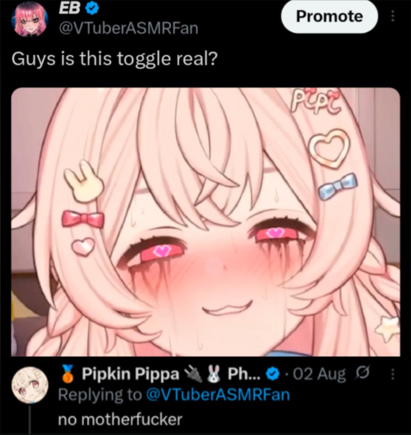 VTuberASMRFan's tweet image. I still think about this a lot