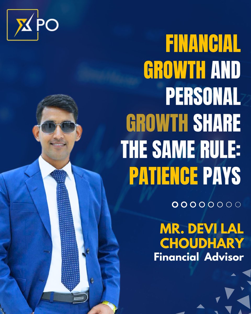 DEVILAL8426's tweet image. ⏳ Growth—whether financial or personal—never happens overnight.
The golden rule is simple: Patience pays. 🌟
:
#DevilalChoudhary #ilovexpo #PatiencePays #FinancialGrowth #personalgrowth #WealthWisdom #successmindset