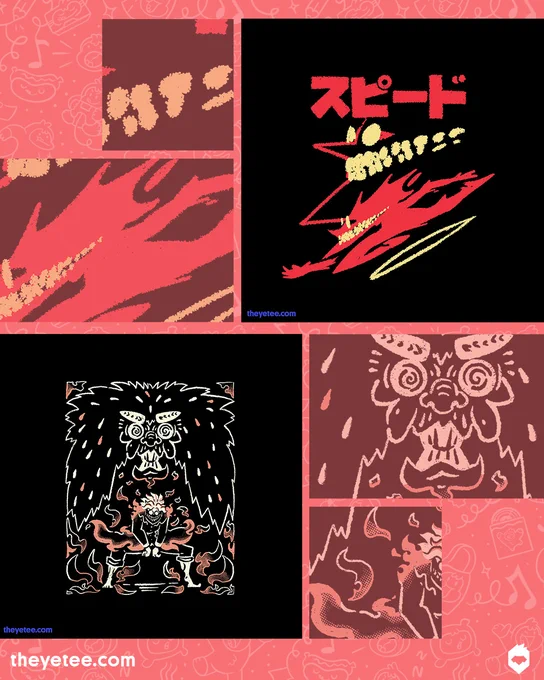 NEW! We've got Speedy Demon designed by @sketchdemao  and Turbo Time designed by @willsiner  both #dailytees available for 24 hours only at https://t.co/ZD8ueXz0ra 