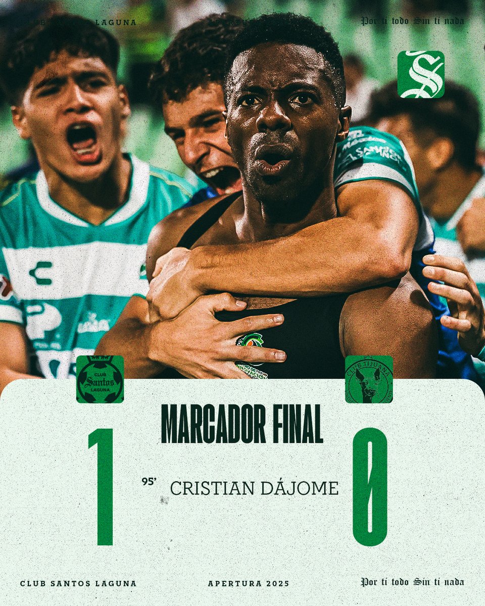 ⏱️ 90' + 7' | ¡Termina el partido y sumamos tres puntos en el Corona! 

#SAN 1⃣- 0️⃣ #XOL | #PORTITODOSINTINADA