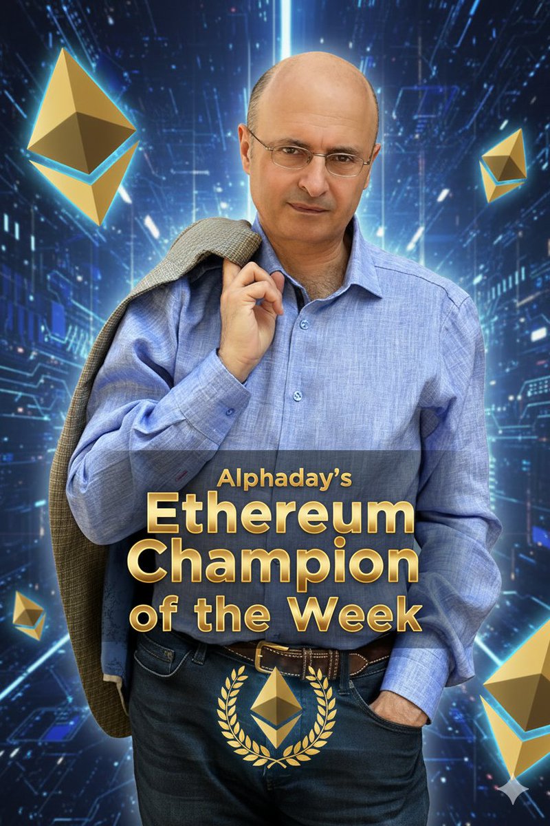 🧵 THREAD 1/5: Alphaday Champions of Ethereum Series 🏆

Meet William Mougayar <a href="/wmougayar/">William Mougayar</a> - one of Ethereum's earliest champions and most thoughtful advocates!

A 🧵 about the OG who's been fighting ETH FUD since day one ⚡️