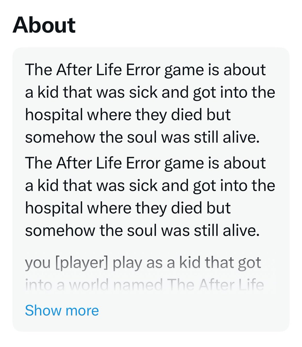 The After Life Error tweet media