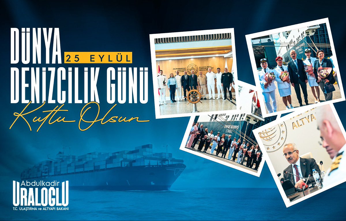 🚢 Deniz bizim hem bereketimiz hem de dünyaya açılan kapımızdır.

🌅 Ticaretimizden ekonomimize, iletişimimizden geleceğimize kadar denizciliğimiz hayatımızın tam kalbinde.

🌊 Mavi Vatan’da daha güvenli, daha çevreci ve daha güçlü bir denizcilik için gece gündüz çalışıyoruz.

💙