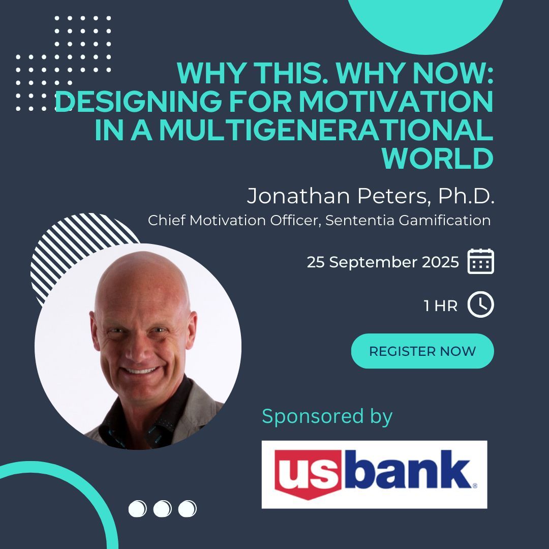trainmagnetwork's tweet image. 🌎 4 generations, 1 workplace—how do you keep them motivated?

JOIN TODAY 3PM EST Jonathan Peters, PhD of @sententiagames  for “Why This. Why Now: Designing for Motivation in a Multigenerational World.”

👉 Save your seat: trainingmagnetwork.com/events/4264?gr…  #MultigenerationalWorkforce
