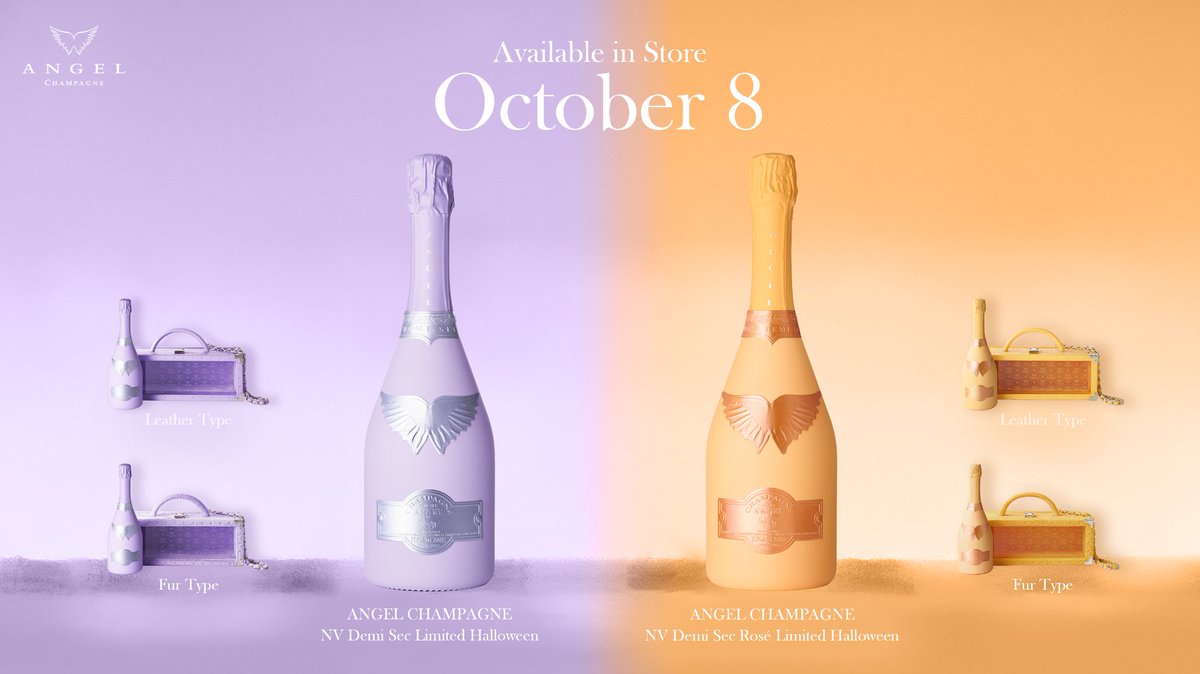 RBBTODAY's tweet photo. エンジェルシャンパン、ハロウィーン限定ボトルの2種が10月8日より販売!
https://t.co/aIwDDIsqUP
@angelchampagnej #ANGELCHAMPAGNE #エンジェルシャンパン #LimitedHalloween #ハロウィン限定 #DemiSec #DemiSecRose #シャンパーニュ https://t.co/b5YzkoiXYJ
