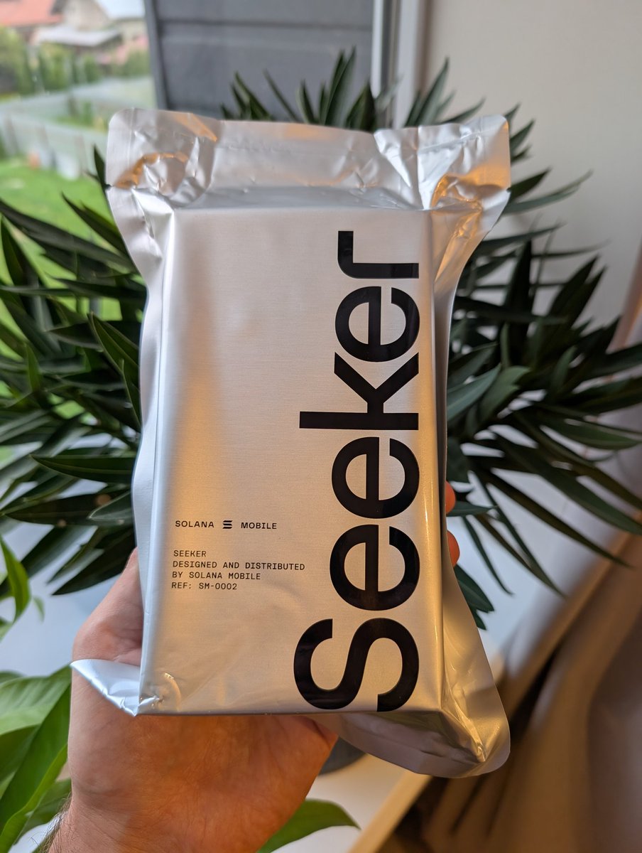 Got my #SEEKER finally 
Thanks <a href="/solanamobile/">Seeker | Solana Mobile</a>