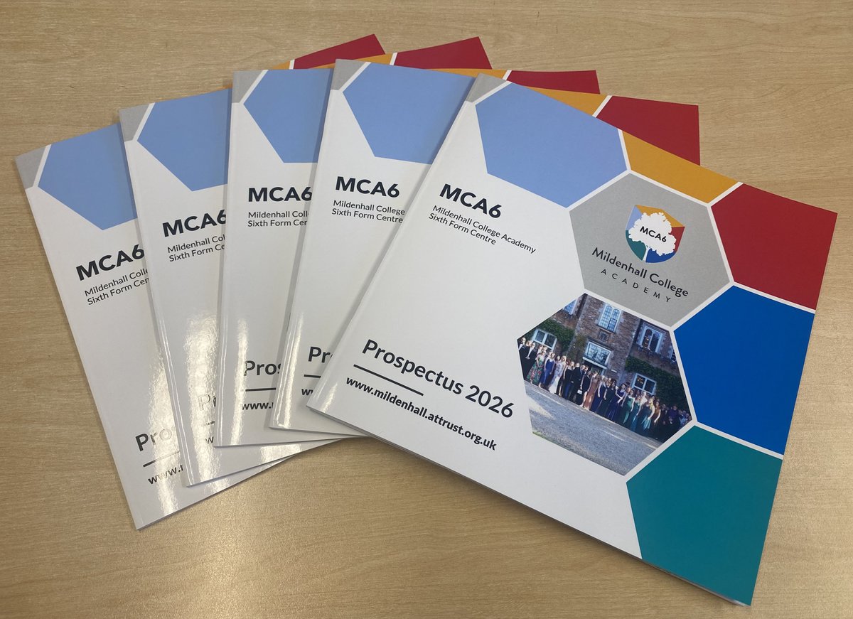 a big THANK YOU to <a href="/RedSideUp/">RedSideUp</a> for our lovely new MCA and MCA6 prospectuses. Designed, printed and delivered in time for our Open Evening tonight. #Design #Creative #TransformingLives #OpenEvening